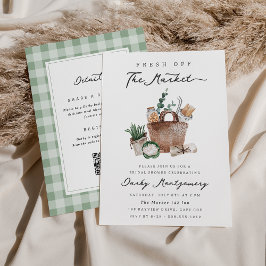 Invitación Fresco en el mercado de duchas de novias para gran