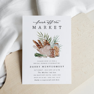Invitación Fresco en el mercado de duchas de novias para gran