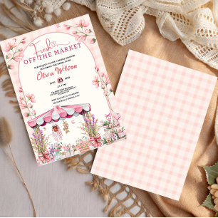 Invitación Fresco en el mercado de la estética de la ducha de