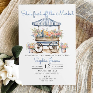 Invitación Fresco fuera del mercado Bridal Shower Temp
