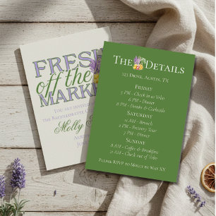Invitación Fresco fuera del mercado - Novia moderna personali