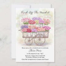 Fresco Rústico De La Ducha De Novias Del Mercado