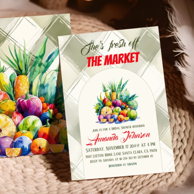 Invitación Fresco rústico fuera de la Granja de la Granja de  (Subido por el creador)