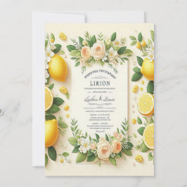 Invitación fresco y floral