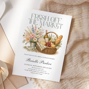 Invitación Frescos Del Mercado Despedida de Soltera en el Mer
