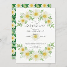 Fresh Daisy Floral Baby Shower