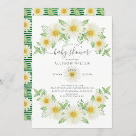 Invitación Fresh Daisy Floral Baby Shower