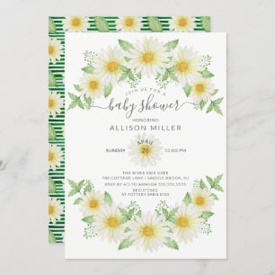 Invitación Fresh Daisy Floral Baby Shower