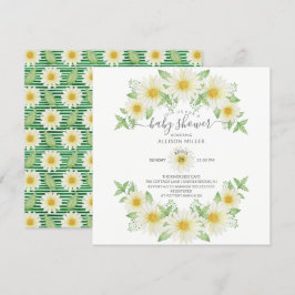 Invitación Fresh Daisy Floral Baby Shower