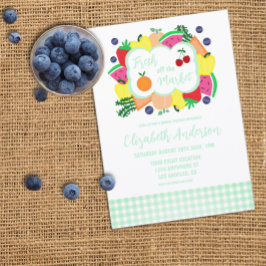 Invitación Fresh Off The Market Bridal Shower