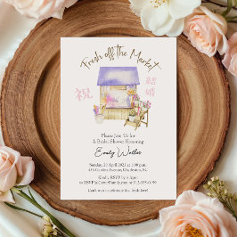 Invitación Fresh Off the Market Bridal Shower Flower Shop