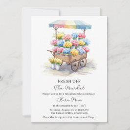 Invitación Fresh Off The Market Bridal Shower Invitation
