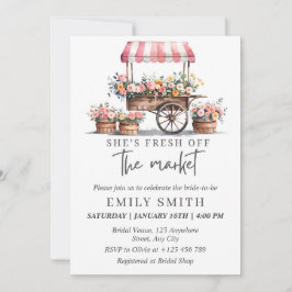 Invitación Fresh Off The Market Bridal Shower Invitation Temp
