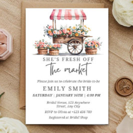 Invitación Fresh Off The Market Bridal Shower Invitation Temp