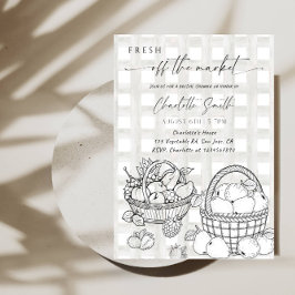 Invitación Fresh Off The Market Bridal Shower Party