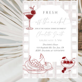 Invitación Fresh Off The Market Bridal Shower Party