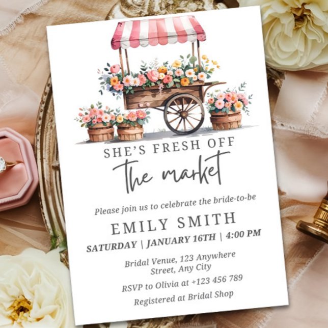 Invitación Fresh Off The Market Bridal Shower Temp (Subido por el creador)