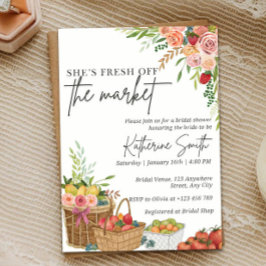 Invitación Fresh Off The Market Bridal Shower Temp