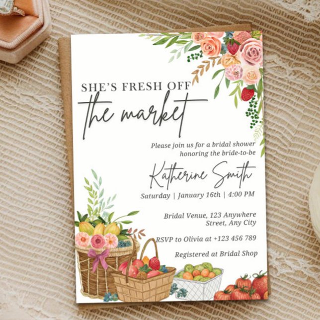 Invitación Fresh Off The Market Bridal Shower Temp (Subido por el creador)