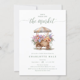 Invitación Fresh Off the Market Floral Bridal Shower