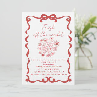 Invitación Fresh Off the market floral bridal shower