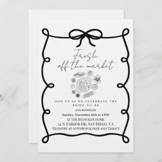 Invitación Fresh Off the market floral bridal shower