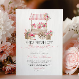 Invitación Fresh off the Market Flower Market Bridal Shower