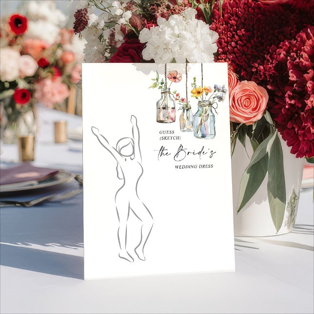 Invitación Fresh Off The Market Guess the Dress Game Card (Subido por el creador)
