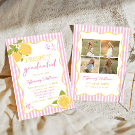 Invitación Freshly Graduated Lemon Graduation Party