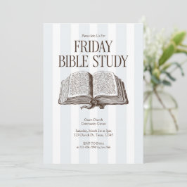 Invitación Friday Bible Study Church