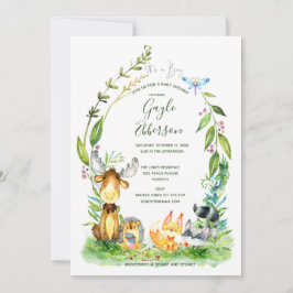 Invitación Friendly Forest Baby Shower