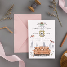 FRIENDS™ | Baby Shower de acuarela de Central Perk