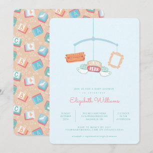 Invitación FRIENDS™ Baby Shower Móvil de Central Perk