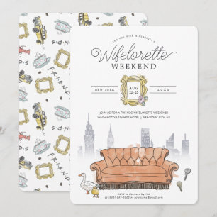 Invitación FRIENDS™ Fin de semana de fiesta de Wifelorette