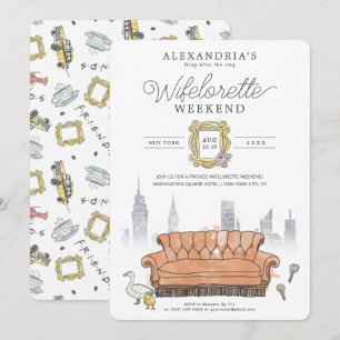 Invitación FRIENDS™   Fling After the Ring Despedida de Solte