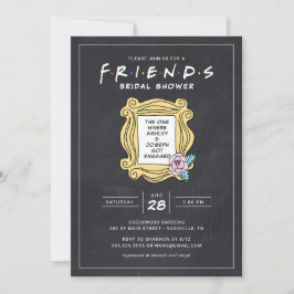 Invitación FRIENDS™ La Despedida de Soltera en la Pizarra