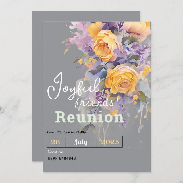 Invitación Friends' Reunion Invitations  (Anverso / Reverso)