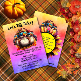 Invitación Friendsgiving Funky Thanksgiving Poem
