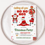 Invitación Friendsmas Funny Santa Navidades Fiesta<br><div class="desc">Difunde la alegría de las vacaciones con la invitación imprimible de nuestros Navidades de personalizable,  perfecta para reunir amigos y familia para una celebración festiva. Con diseños elegantes y texto fácil de editar,  esta invitación marca el tono para una temporada navideña alegre. 40SE C</div>