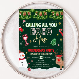 Invitación Friendsmas Ho Navidades Fiesta