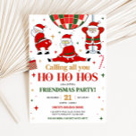 Invitación Friendsmas Santa Funny Navidades Fiesta<br><div class="desc">Difunde la alegría de las vacaciones con la invitación imprimible de nuestros Navidades de personalizable,  perfecta para reunir amigos y familia para una celebración festiva. Con diseños elegantes y texto fácil de editar,  esta invitación marca el tono para una temporada navideña alegre. 40SE B</div>