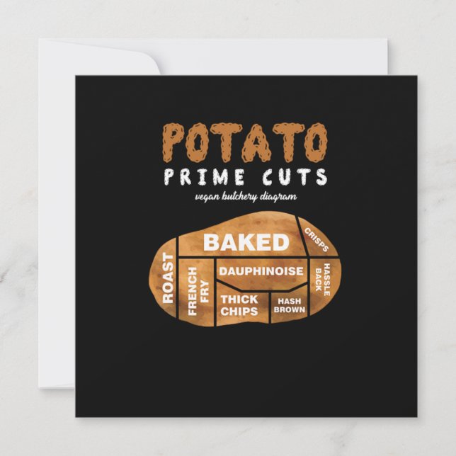 Invitación Fries Graciosos Puns Foodies Los Amantes De Alimen (Anverso)