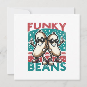 Invitación Frijoles Divertidos y Geniales