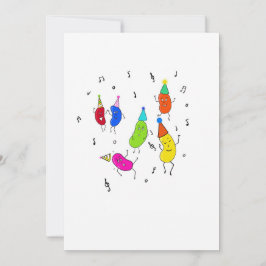 Invitación Frijoles personalizados. frijoles lindos
