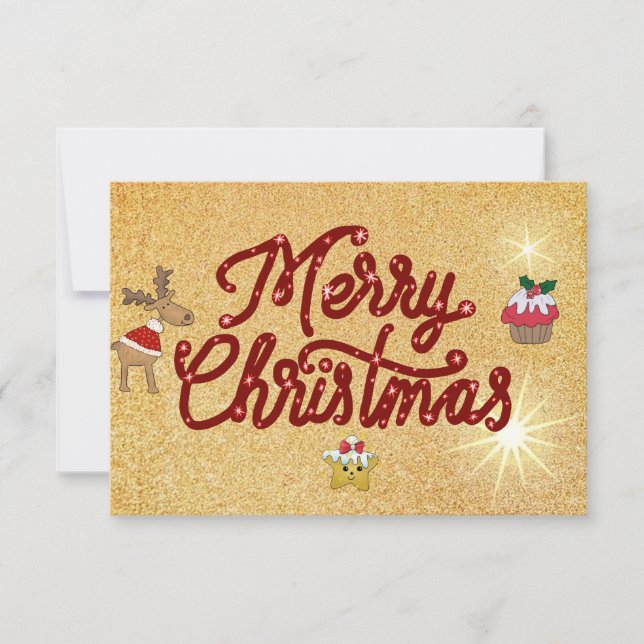 Invitación Frohe Weihnacht (Anverso)