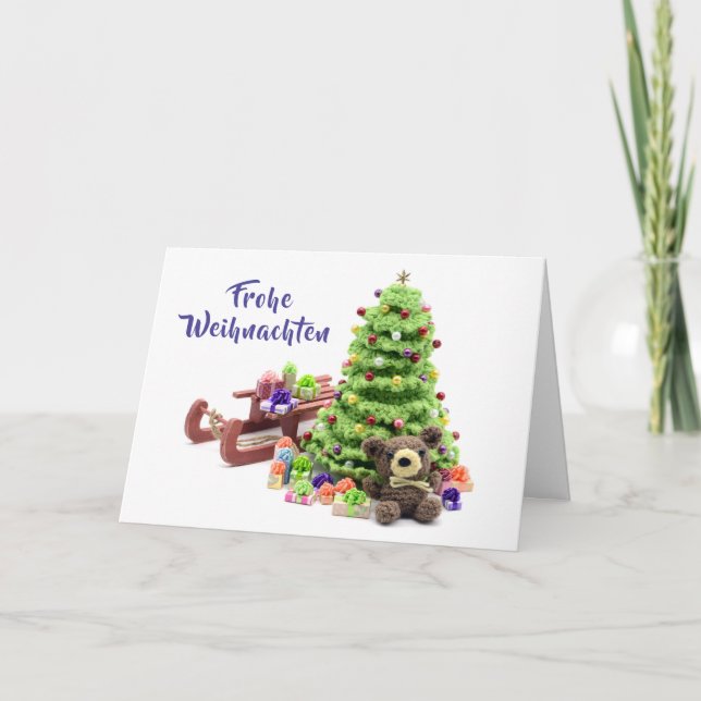 Invitación Frohe Weihnachten - Feliz Navidad (Anverso)