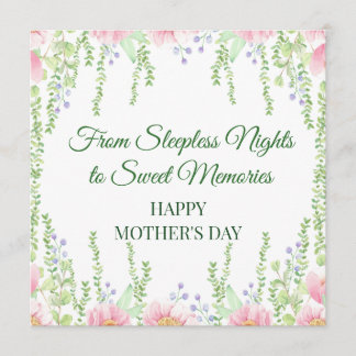Invitación From Sleepless Nights to Sweet Memories - Card