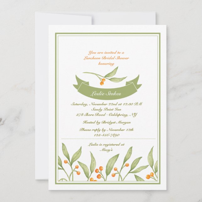 Invitación Frontera de Bayas (Anverso)