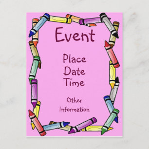 Invitación Frontera del Crayón
