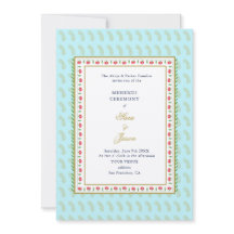 Frontera floral Aqua & Gold boda indio Mehendi